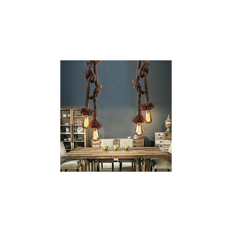 Pendant Lights 2 Lights Industrial wind restoring ancient ways is the cafe counter creative droplight