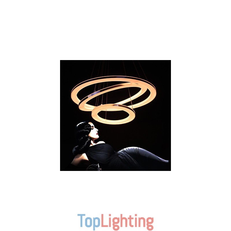 Modern Pendant Light 3 Rings Pendant Lamp Acrylic