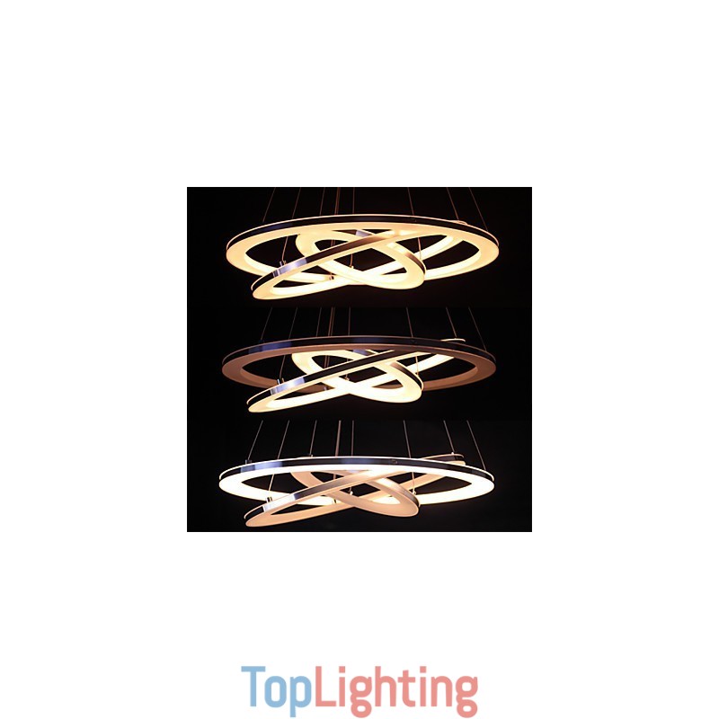 Modern Pendant Light 3 Rings Pendant Lamp Acrylic