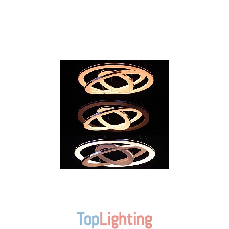Modern Pendant Light 3 Rings Pendant Lamp Acrylic