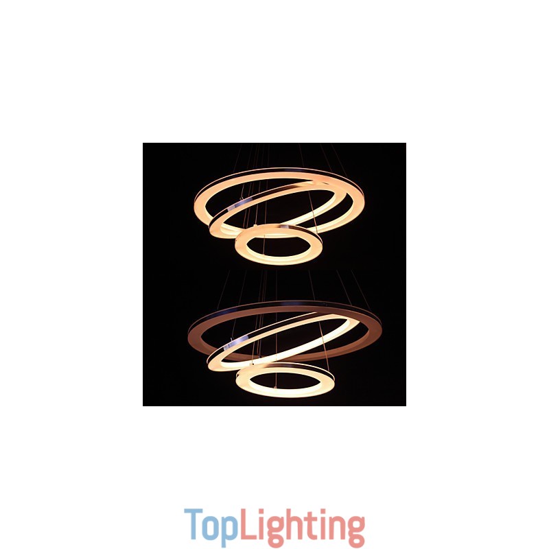 Modern Pendant Light 3 Rings Pendant Lamp Acrylic