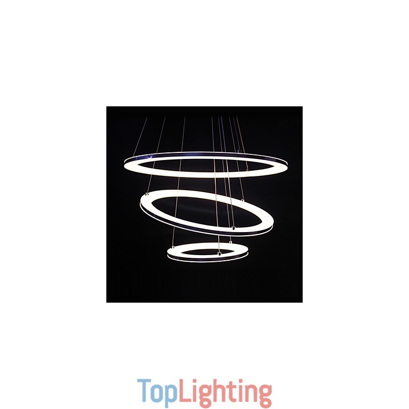 Modern Pendant Light 3 Rings Pendant Lamp Acrylic