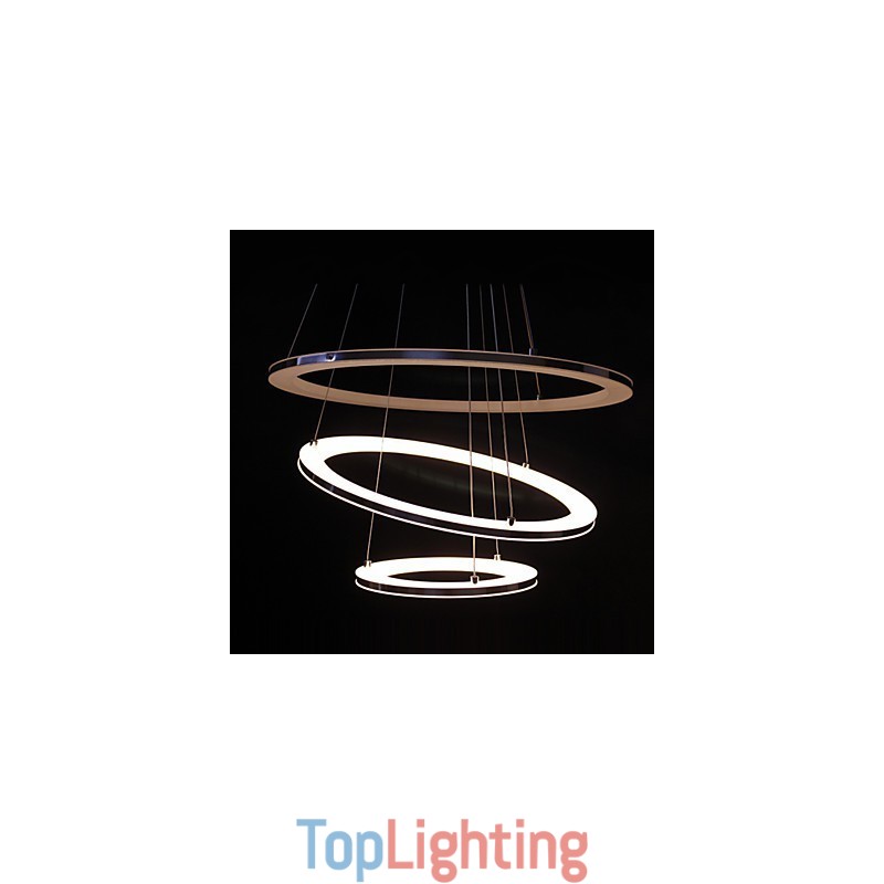 Modern Pendant Light 3 Rings Pendant Lamp Acrylic