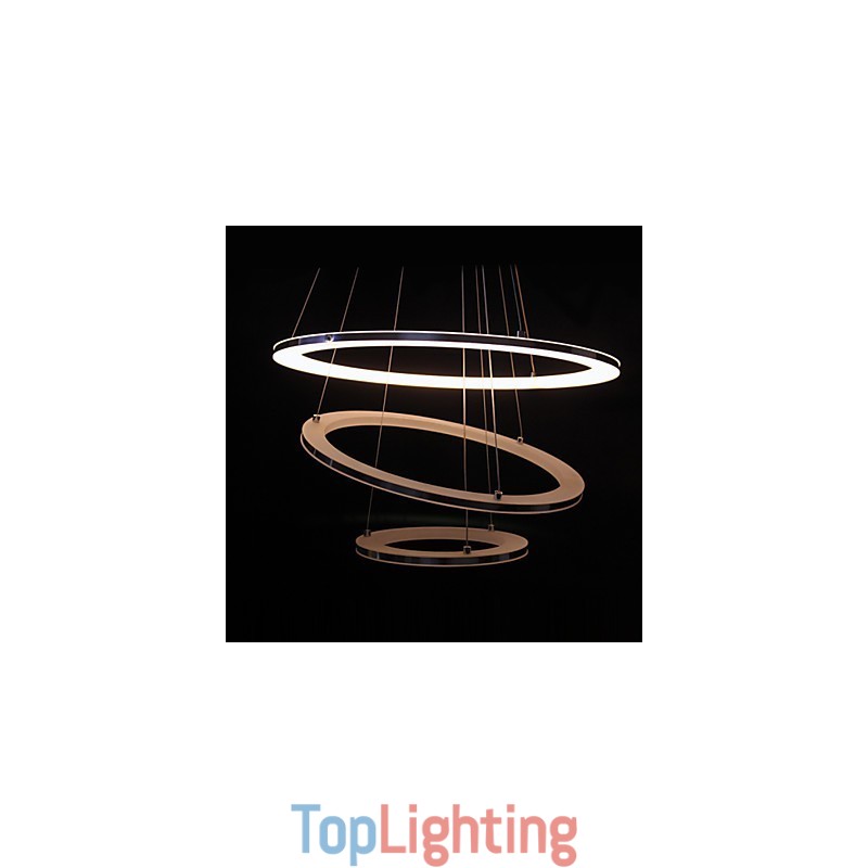 Modern Pendant Light 3 Rings Pendant Lamp Acrylic