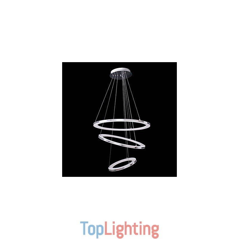 Modern Pendant Light 3 Rings Pendant Lamp Acrylic