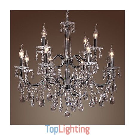 Chandelier Crystal Modern 2 Tiers Living 12 Lights Chandelier Crystal Modern 2 Tiers Living 12 Lights