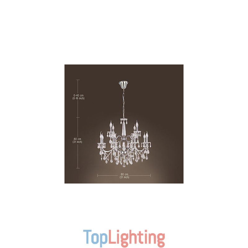 Chandelier Crystal Modern 2 Tiers Living 12 Lights