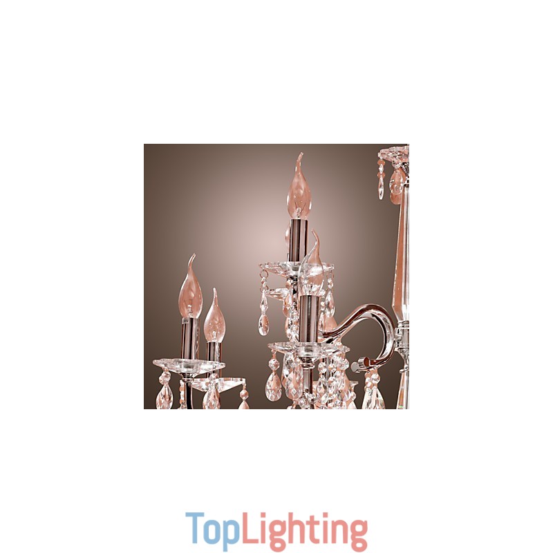 Chandelier Crystal Modern 2 Tiers Living 12 Lights