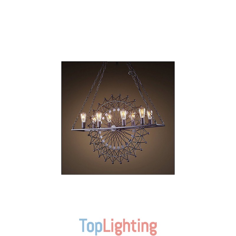 The Skyscraper Wheel Pendant Lamp Industrial Style
