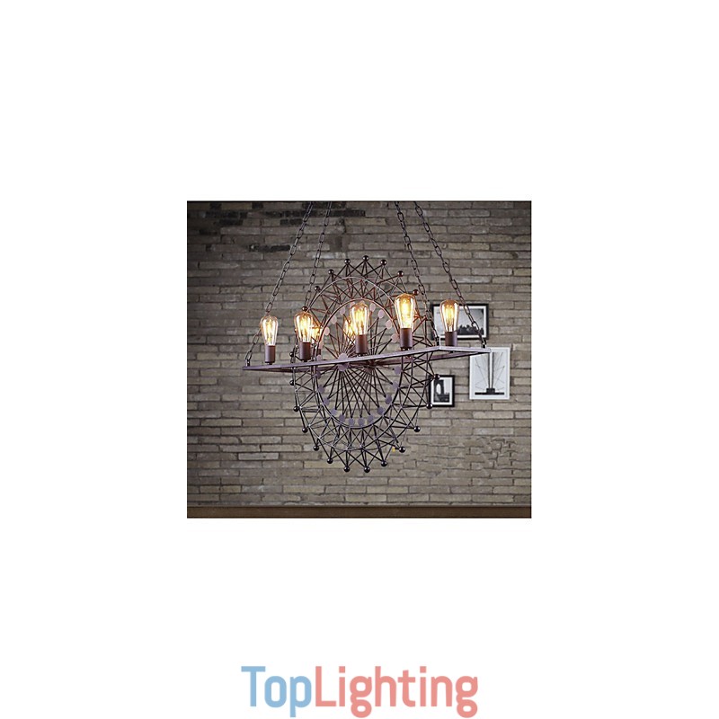 The Skyscraper Wheel Pendant Lamp Industrial Style