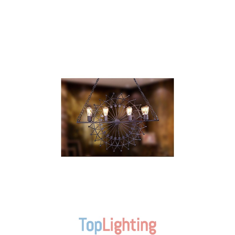 The Skyscraper Wheel Pendant Lamp Industrial Style