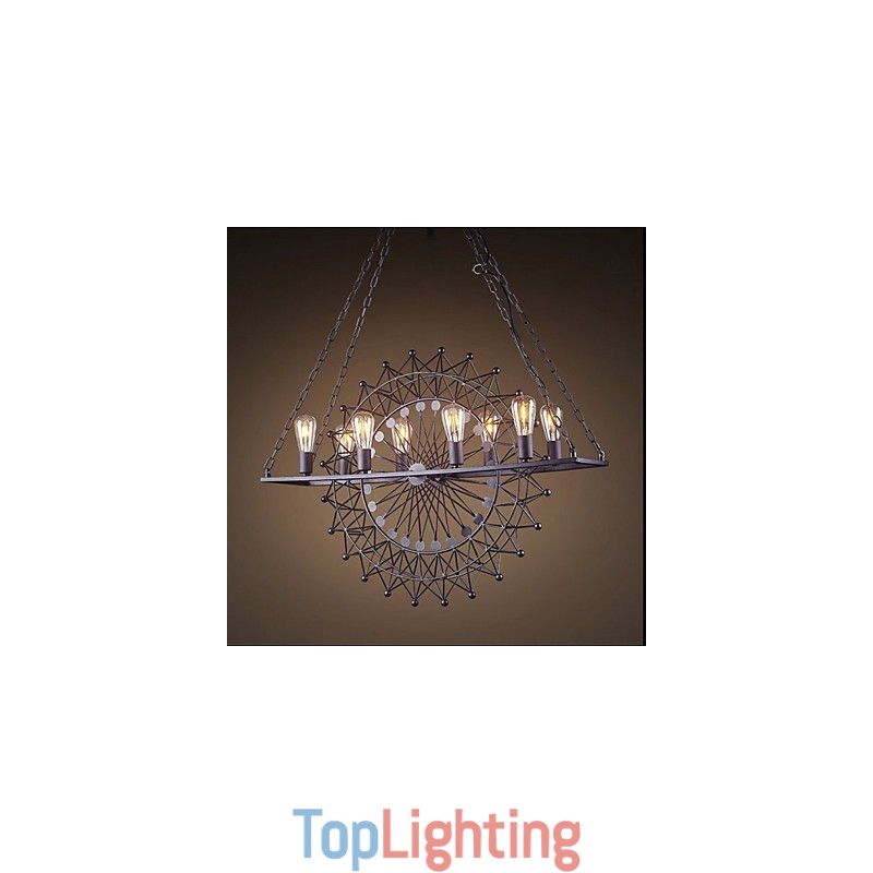 The Skyscraper Wheel Pendant Lamp Industrial Style