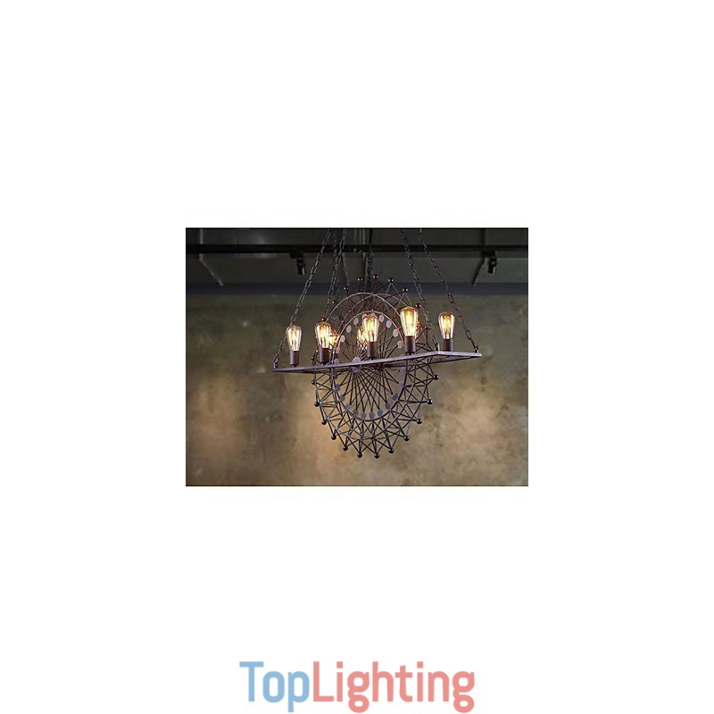 The Skyscraper Wheel Pendant Lamp Industrial Style