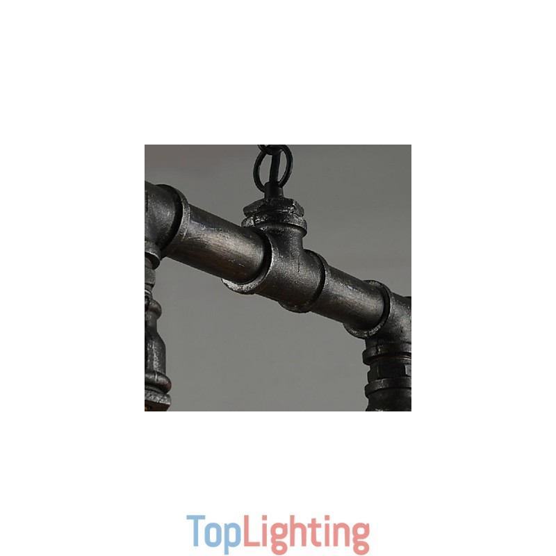 Traditional Classic Vintage Lantern Country Retro Mini Style Painting Metal Pendant Light Dining