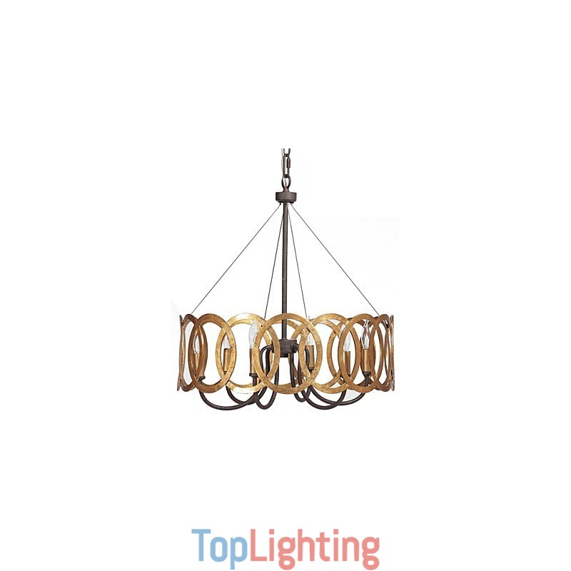 Traditional Classic Gold Metal Chandelier