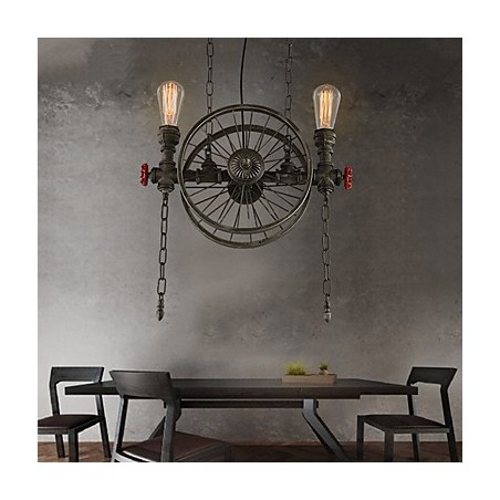 American Iron wheel Chandelier American Iron wheel Chandelier