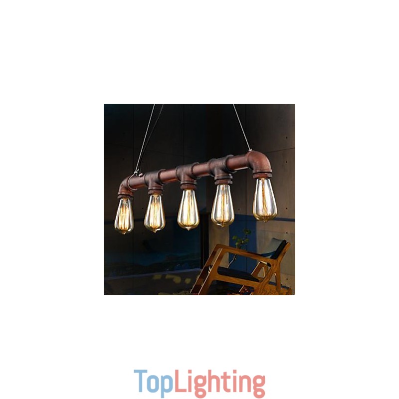 American Country Industrial Porch Loft Conduit Droplight