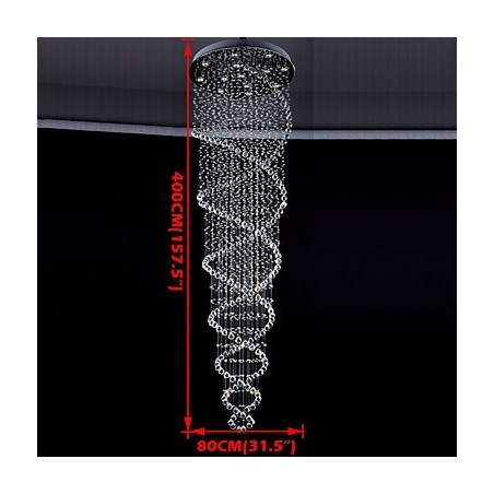 Ceiling Crystal Pendant Lighting Lamps 13 Lights Modern Silver Canpoy Transparent K9 Crystal Fixtures Ceiling Crystal Pendant Lighting Lamps 13 Lights Modern Silver Canpoy Transparent K9 Crystal Fixtures