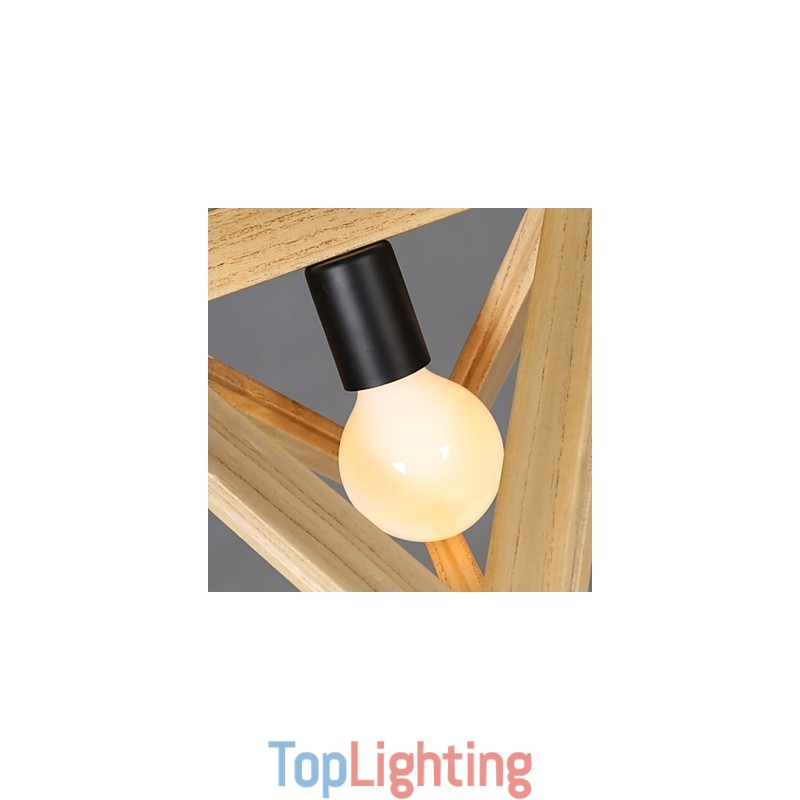 European Style Creative Country Restoring Ancient Ways Triangular Wood Box Droplight