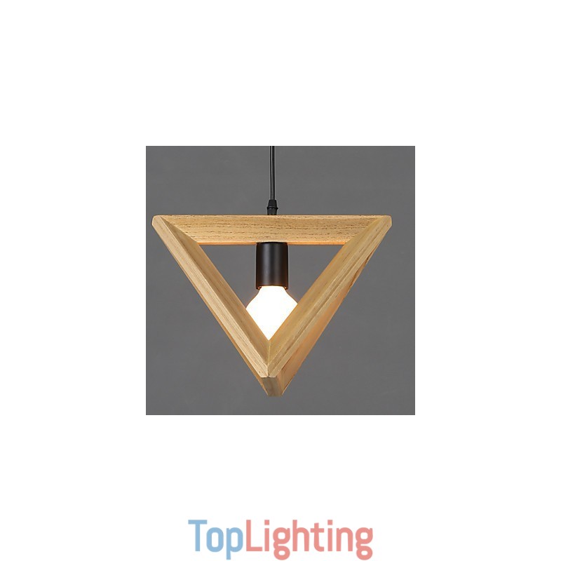 European Style Creative Country Restoring Ancient Ways Triangular Wood Box Droplight