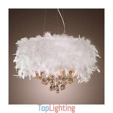 Modern Contemporary Drum Crystal Mini Style Electroplated Pendant Light Modern Contemporary Drum Crystal Mini Style Electroplated Pendant Light