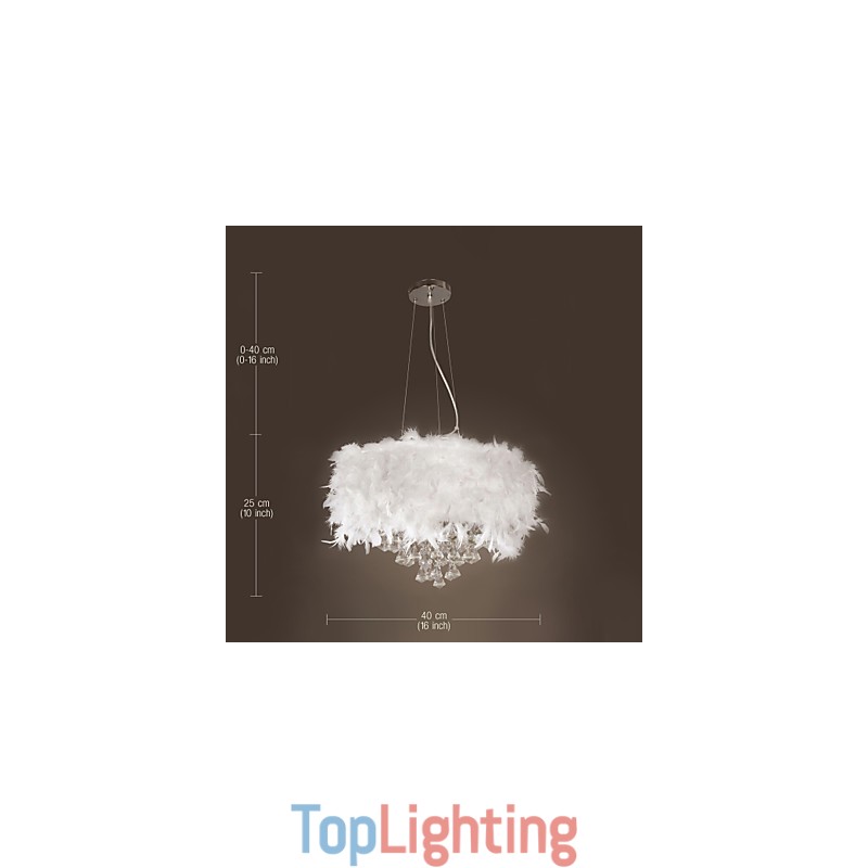 Modern Contemporary Drum Crystal Mini Style Electroplated Pendant Light