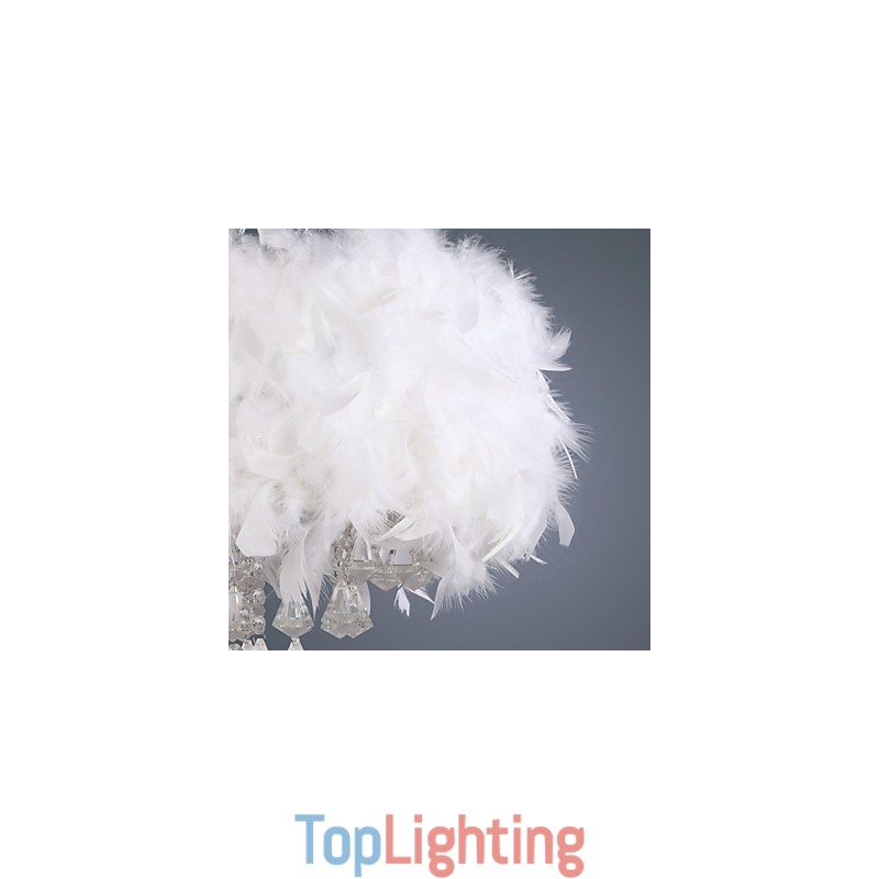 Modern Contemporary Drum Crystal Mini Style Electroplated Pendant Light