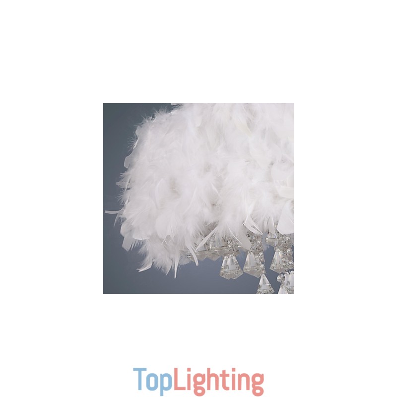 Modern Contemporary Drum Crystal Mini Style Electroplated Pendant Light