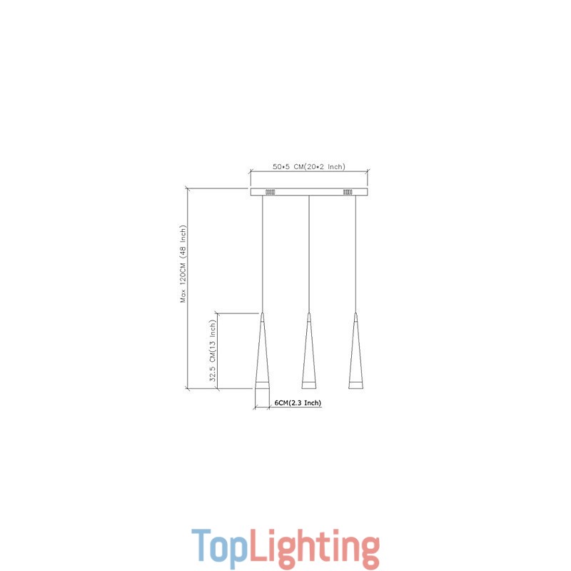 Modern Contemporary Chrome Metal Pendant Light