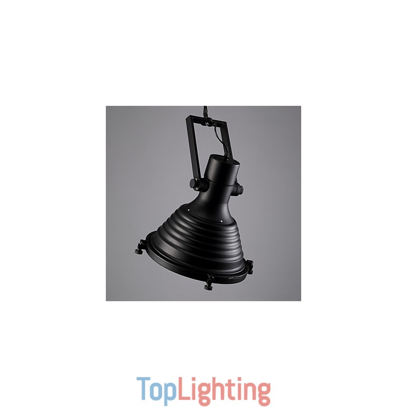 Black Retro Iron Pendant Lamp and Glass Shade Shop