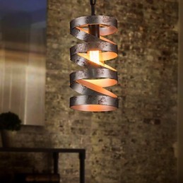 Pendant 1 Light Vintage Minimalist Iron Painting