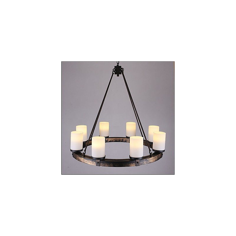 Vintage Old Wood Wooden Chandelier Do