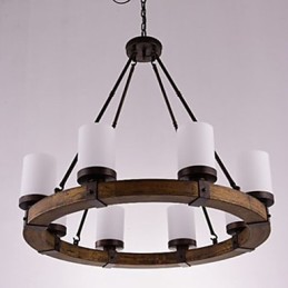 Vintage Old Wood Wooden Chandelier Do