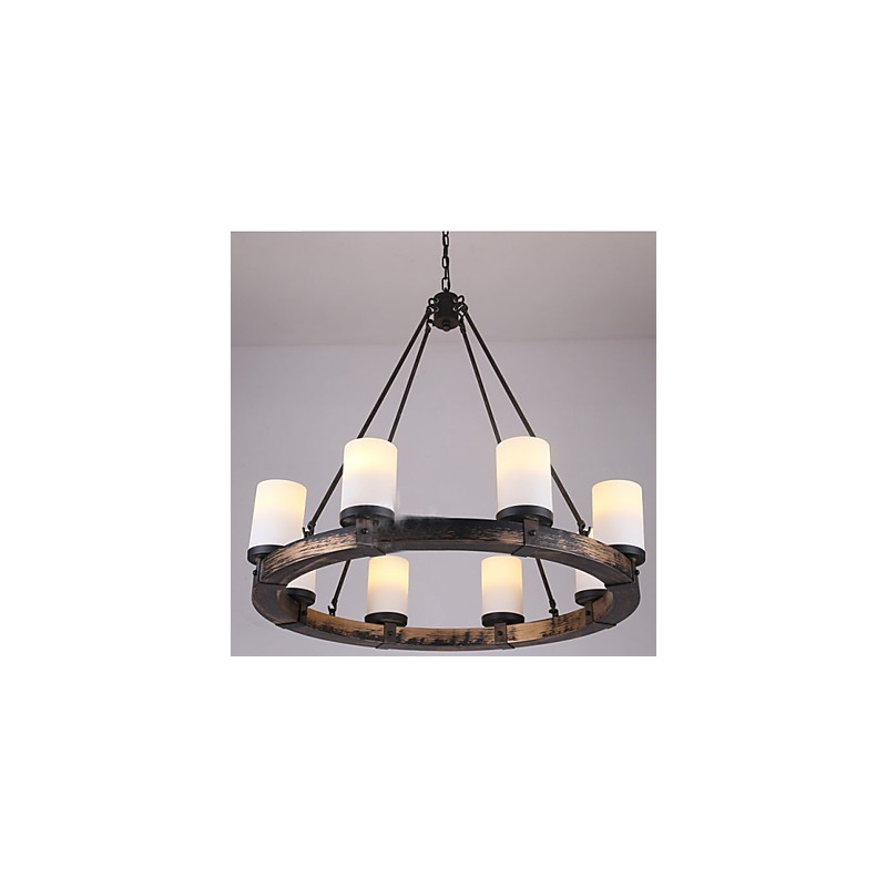 Vintage Old Wood Wooden Chandelier Do