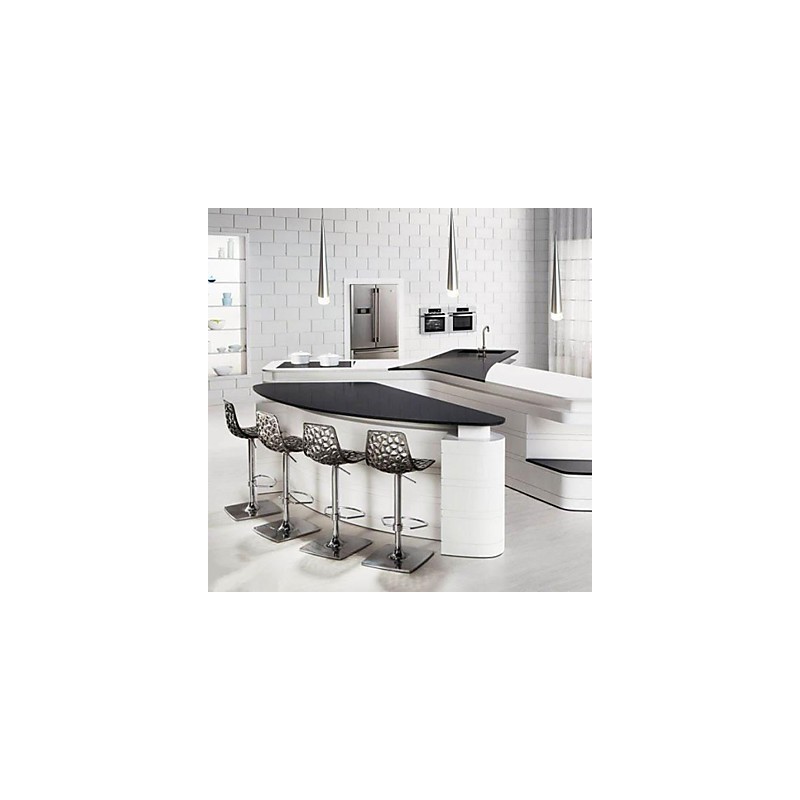 Modern Contemporary Chrome Metal Pendant Light