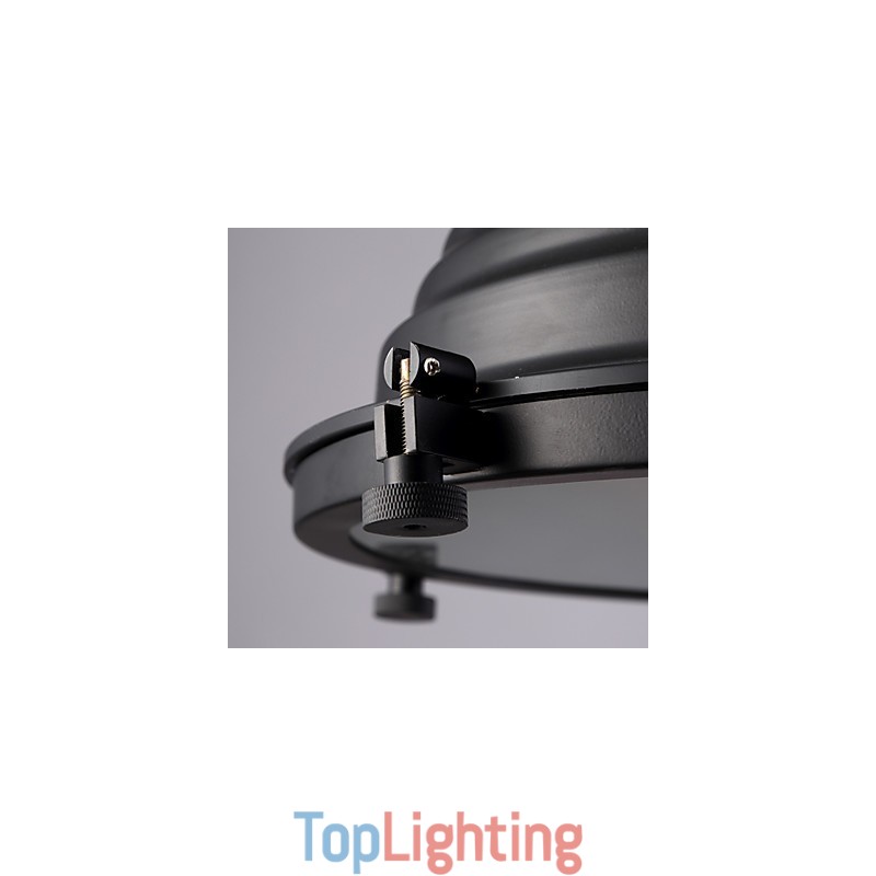 Black Retro Iron Pendant Lamp and Glass Shade Shop