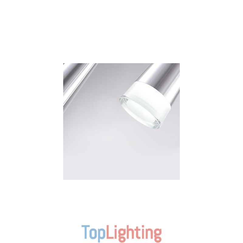 Modern Contemporary Chrome Metal Pendant Light