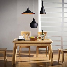 Streamlined Pendant Light in Black