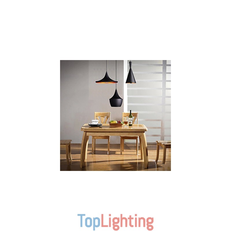 Streamlined Pendant Light in Black