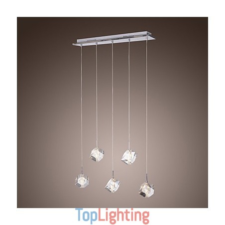 Modern Contemporary Island Crystal Chrome Pendant Light Modern Contemporary Island Crystal Chrome Pendant Light