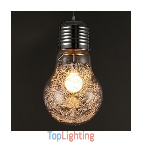 Simple Ideas With A Large Light Bulb Glass Chandelier Droplight Lamp Simple Ideas With A Large Light Bulb Glass Chandelier Droplight Lamp
