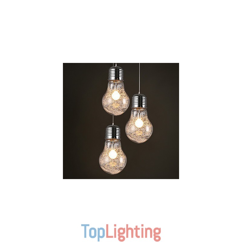 Simple Ideas With A Large Light Bulb Glass Chandelier Droplight Lamp