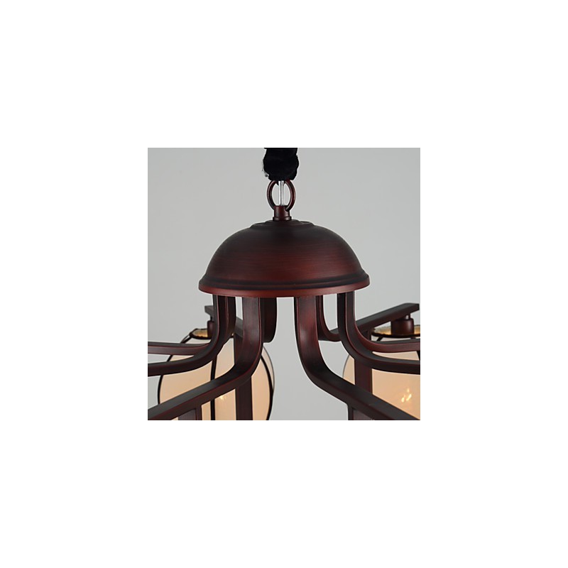 Rustic Lodge Vintage Mini Style Electroplated Metal Chandelier