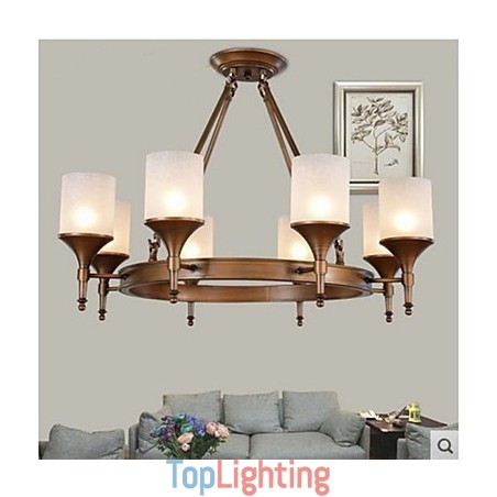 Retro Pastoral Wrought Iron Chandelier Retro Pastoral Wrought Iron Chandelier