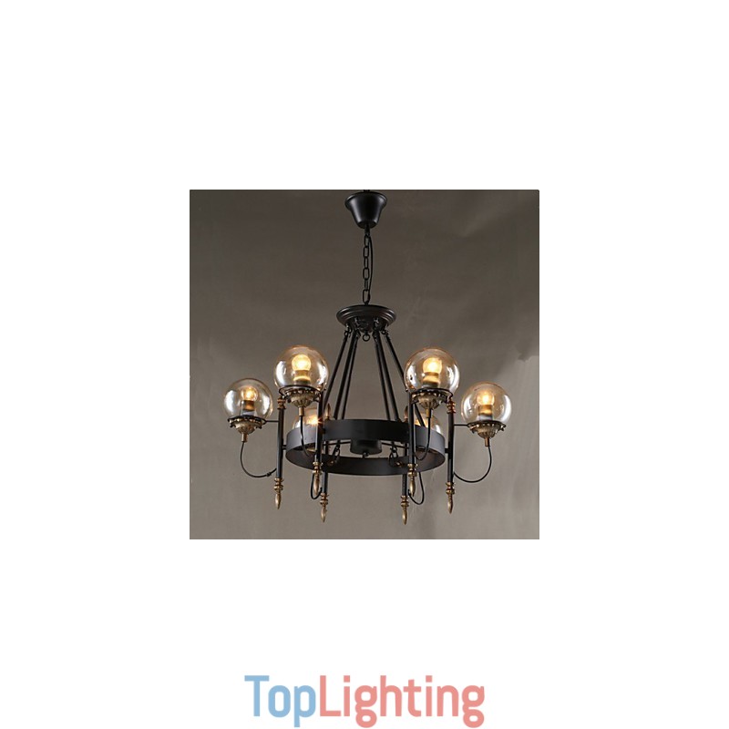 Art glass Ball Round Beanstalk Chandelier