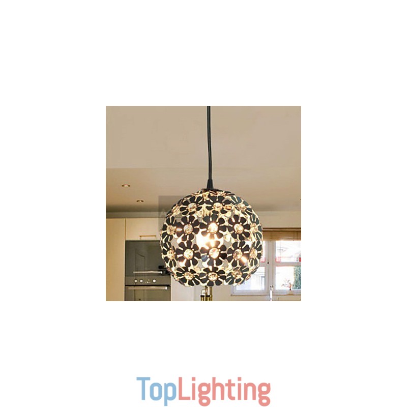 Modern Contemporary Globe Crystal Mini Style Electroplated Pendant Light