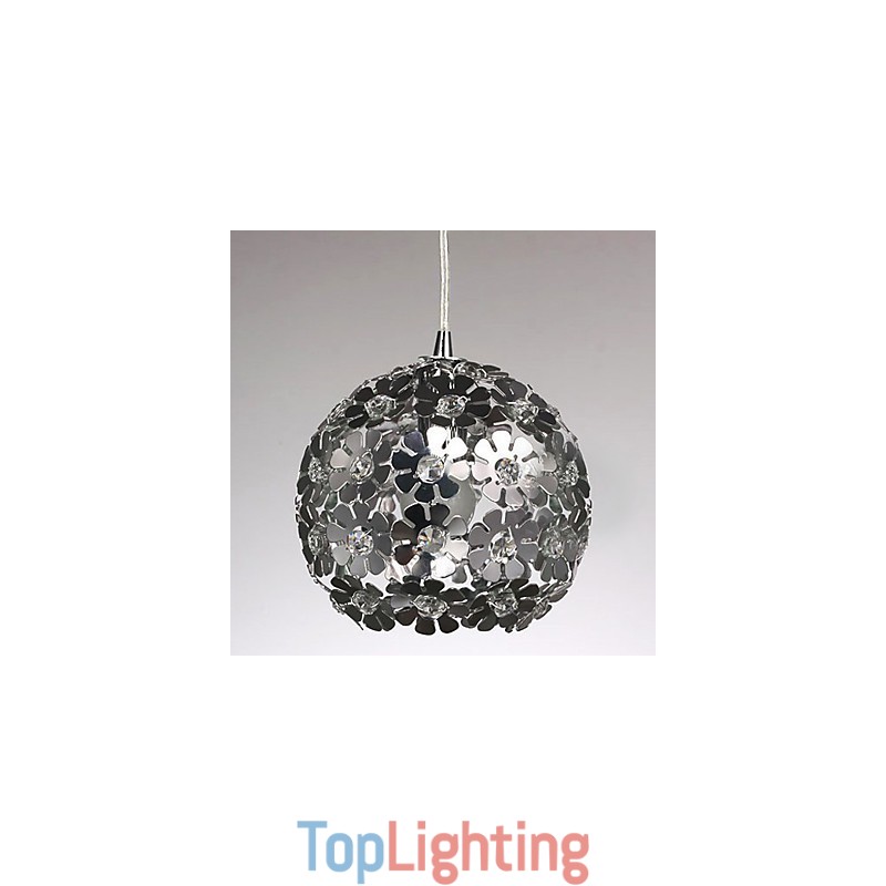 Modern Contemporary Globe Crystal Mini Style Electroplated Pendant Light