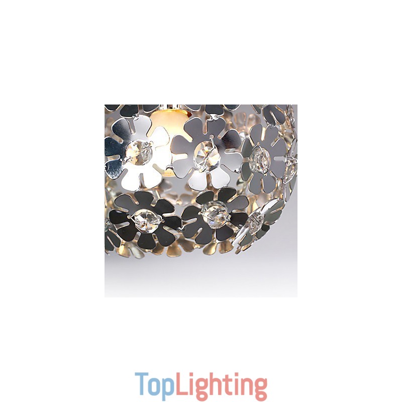 Modern Contemporary Globe Crystal Mini Style Electroplated Pendant Light