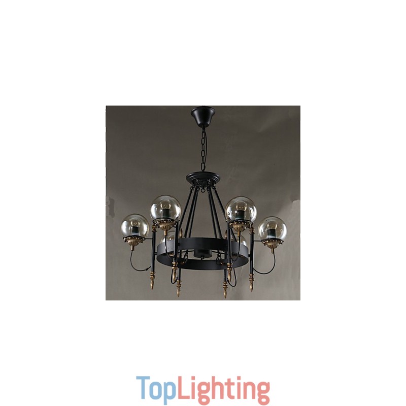 Art glass Ball Round Beanstalk Chandelier