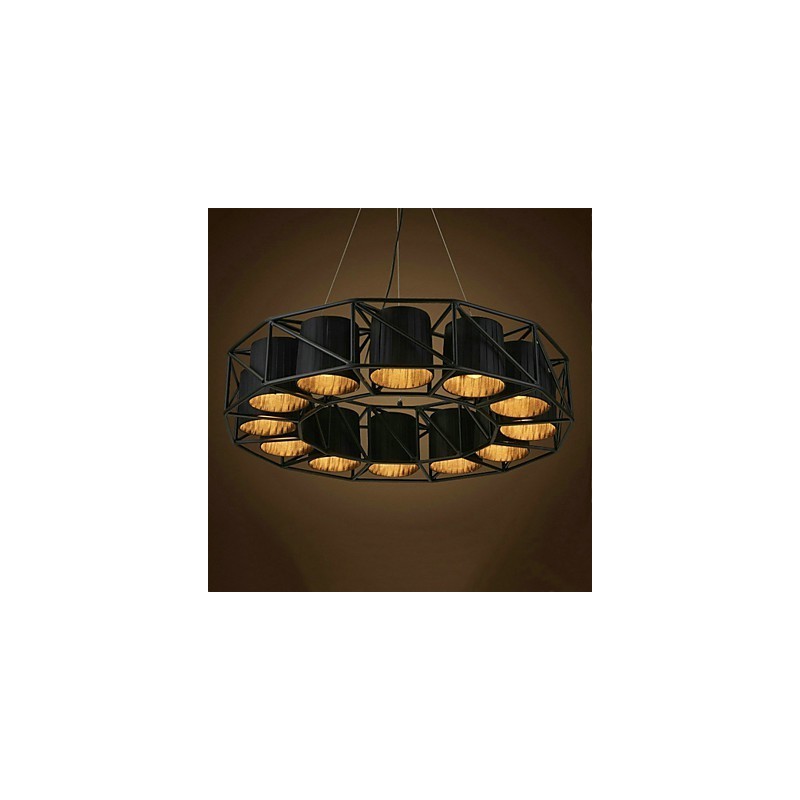 Vintage Country Painting Metal Pendant Light Garage